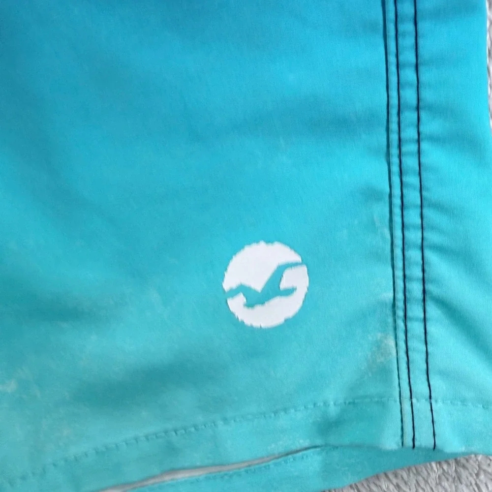 Hollister Board Shorts Mens 30 Blue Ombre Excellent Swim Trunks